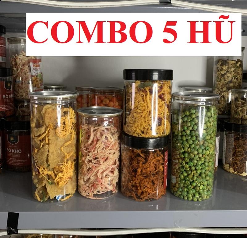 Combo 11: Mực, Bò, Gà, Cơm Cháy, Đậu - Ông chú đồ ăn vặt
