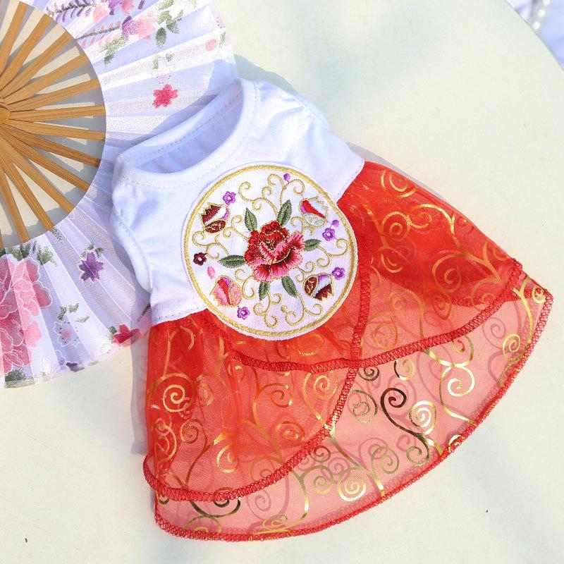 Product Introduction of Supermaid Pet Wedding Dress Dog Clothes Cat Apparel Princess Bridal Gown Spring Summer Photo Shoot Accessories 7