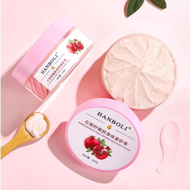 HANBOLI Tẩy da chết Toàn thânChiết xuất từ Lựu BODY SCRUB
