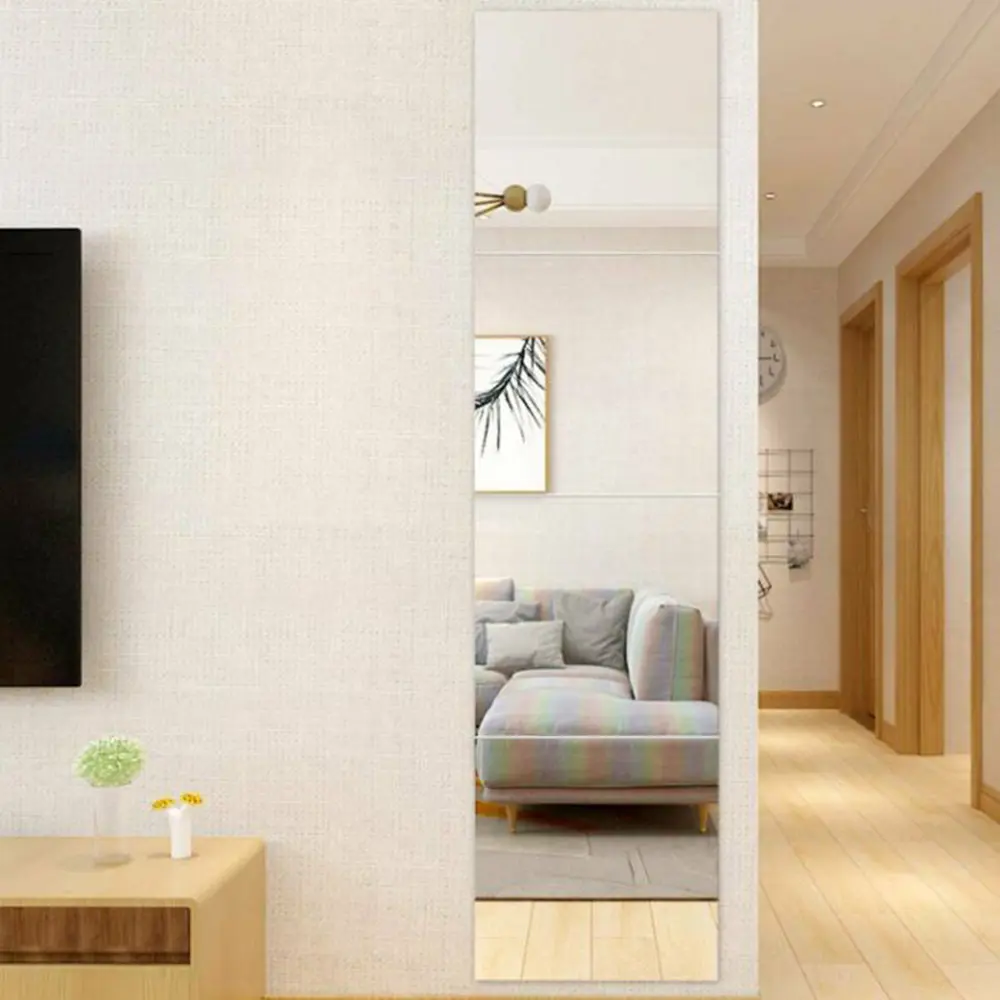 Miếng Dán Tường Gạch Gương 4X30Cm, Miếng Dán Vuông Tự Dính, Trang Trí Phòng, Miếng Dán Nghệ Thuật
