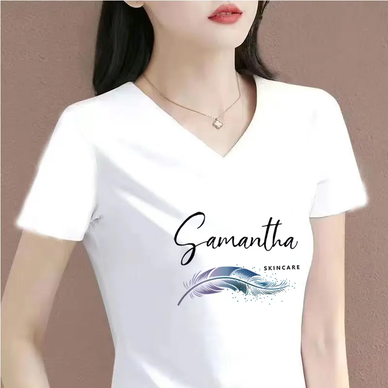 Stylish 2025 Spring/Summer Short Sleeve T-shirt for Women