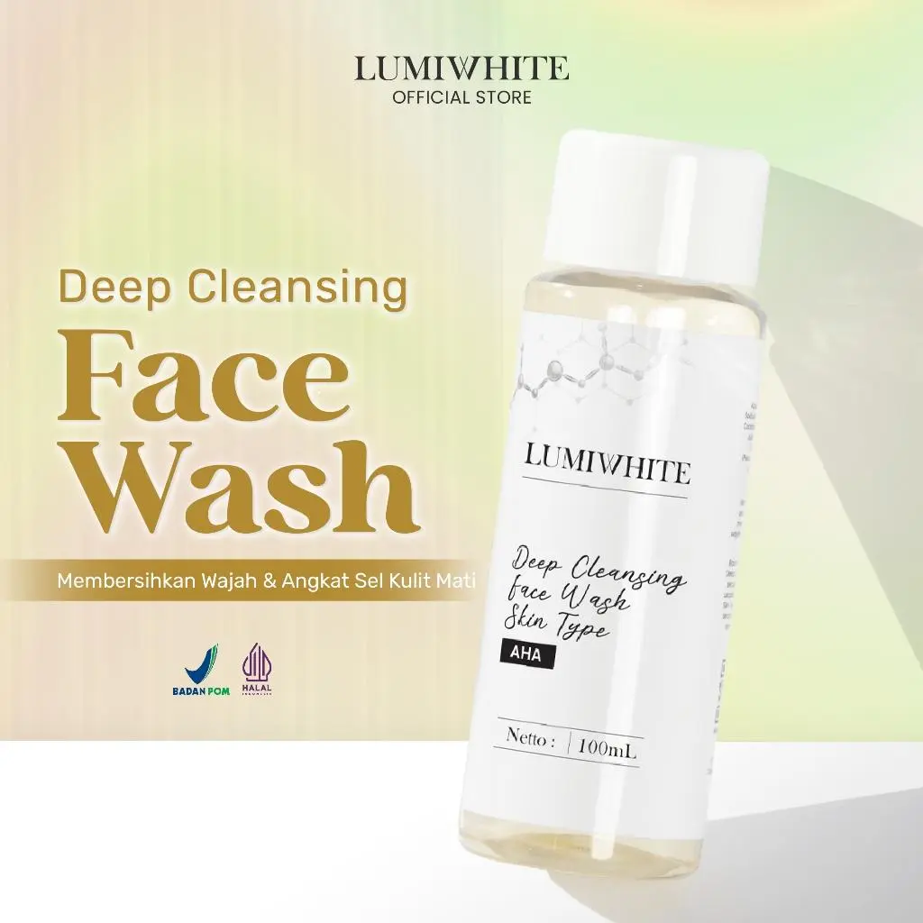 LumiWhite - Facial Wash 100ml | Sabun Wajah Menceahkan Wajah | Skincare Wajah VV facial wash gentle