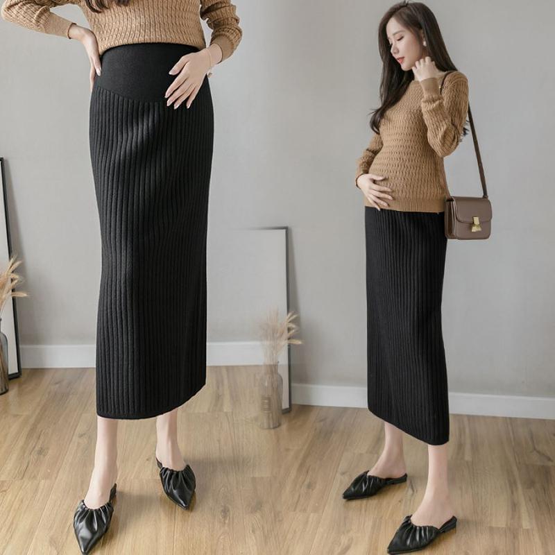 Chân váy len bầu, hàng QC cao cấp, chất len đanh mịn, không xù, dáng dài, kiểu dáng gọn, lịch sự, thoải mái,có chun rút điều chỉnh Đầm Bầu Váy Bầu Sandal Voi