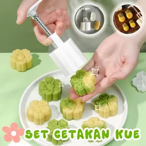 30g 50g Set CETAKAN KUE Cetakan Nastar Cetakan Kue Bulan Kue Nanas 3 in 1 Cetakan Nastar Bentuk Nanas