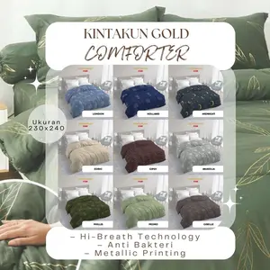 Kintakun Gold - COMFORTER (Bed Cover ONLY) (230x240) Terlaris pilihan