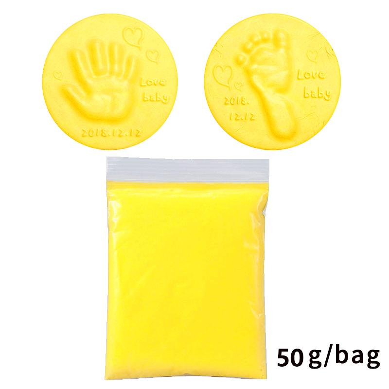 Product Introduction of Bùn Dấu Tay Và Dấu Chân, 50g mỗi túi, Vật Liệu Mềm, Lông Mịn, Thích Hợp Để Tự Làm Cho Em Bé, Chạm Tay Và Dấu Chân, Cho Trẻ Sơ Sinh, 42
