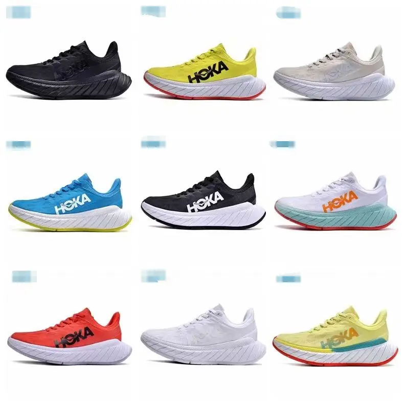 HOKA ONE ONE Men's and Women's Racing Carbon Board Marathon Running Shoes Carbon X2 Shock Absorbing Sports Shoes