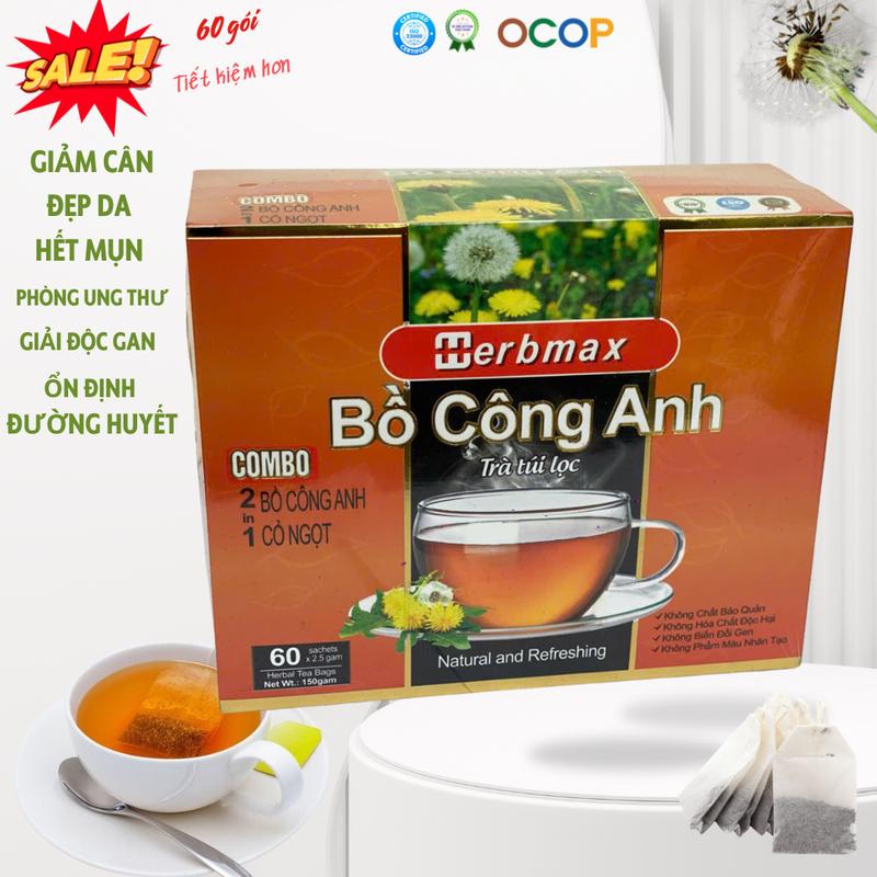 Product Introduction of Trà Bồ Công Anh Herbmax - Thanh lọc cơ thể, mát gan, ngủ ngon! hộp 60 gói 2