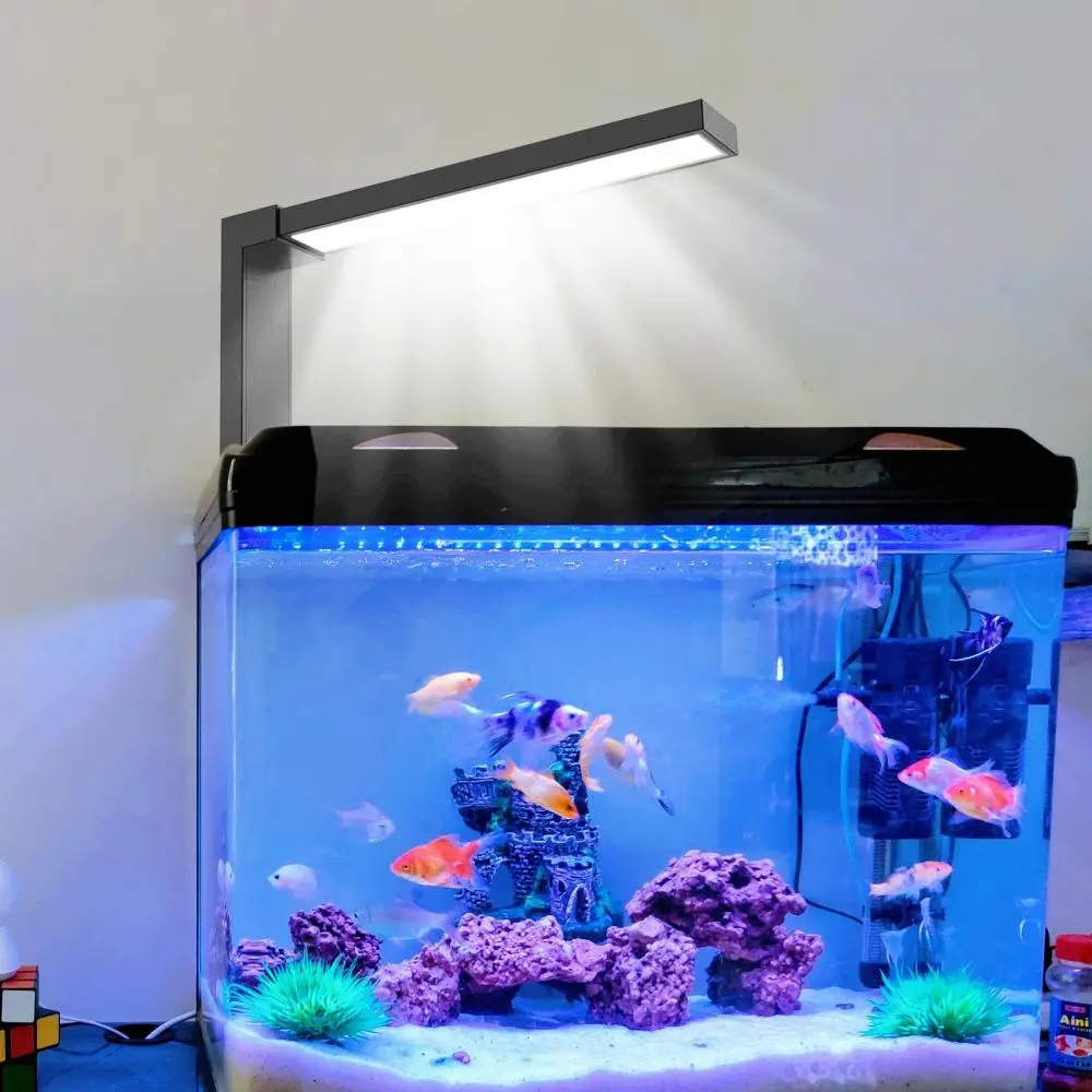 Fish Tank Light 2 Modes 5W Portable LED Aquarium Light for Freshwater Plants