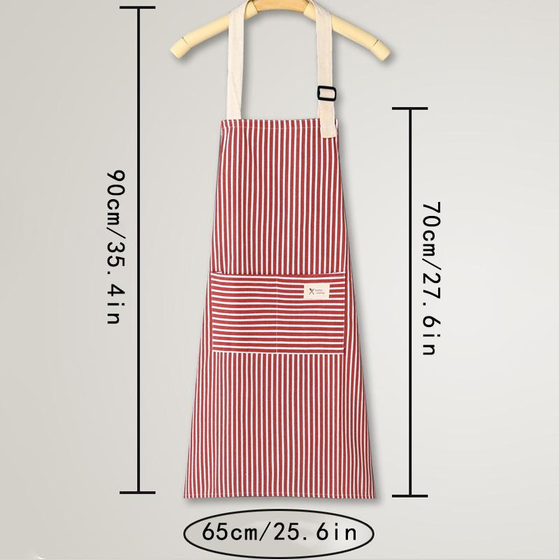 Product Introduction of Kitchen Apron Oil-proof Striped Japanese Aprons For Restaurant Work Chef Waiter Adjustable Size Household Kitchen Accessories Cleaning Cooking Baking Apron 15