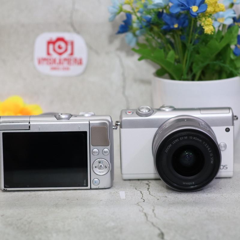 kamera mirorrles M100 dan lensa kit 15-45mm- 1080p 2
