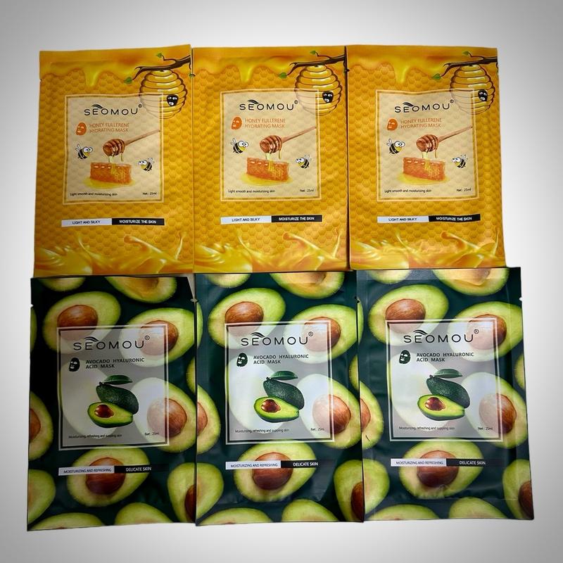 [ Da Mỏng - Phục Hồi ] Combo 100 miếng mặt nạ dành cho da . Gồm các loại mặt nạ trái cây và tinh chất dịu nhẹ . Skincare Cosmetics Peel Da  mặtnạ chotuổidậythì mask  giay đủ vị phục hồi da mặt nạ  giấy mask  duong Kem Face mặt nạ  b5 4