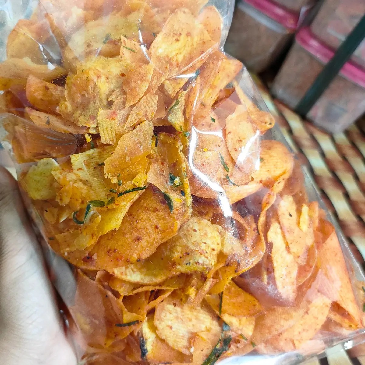 KERUPUK SANJAI TALAS BALADO| 1KG