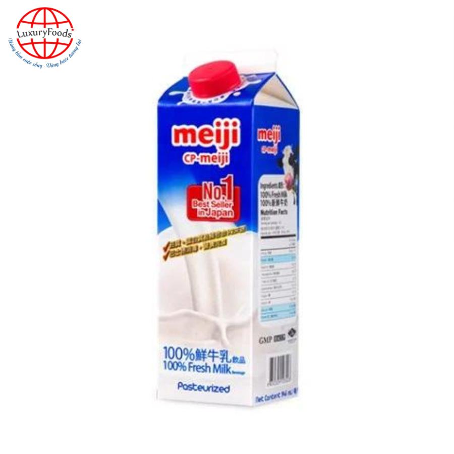Meiji Pasteurized Fresh Milk 946ml - Sữa Tươi Thanh Trùng Nguyên Chất Meiji 946ml 