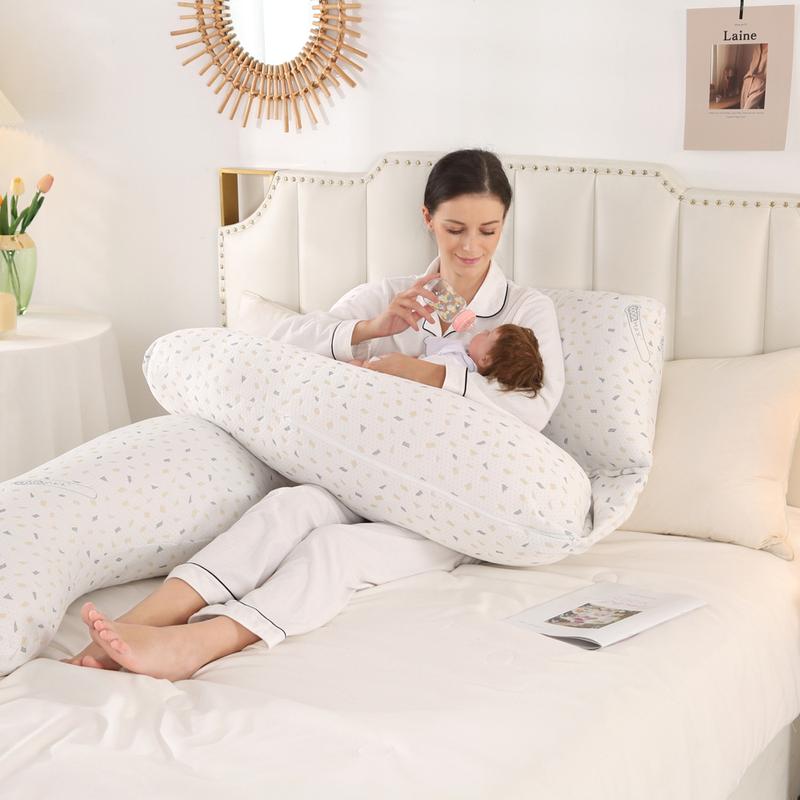Foreign Trade Supply Air Layer H-Type Pregnancy Pillow Multi-Function Auxiliary Nursing Pillow Skin-Friendly Cool Feeling Side Sleeping Sleeping Pillow 3