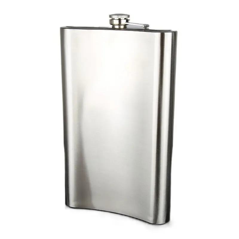 Bình tông đựnġn nước, đựnġ riệu inox 304 dung tích 2Lít hàng dày tặng bao da như hình 5