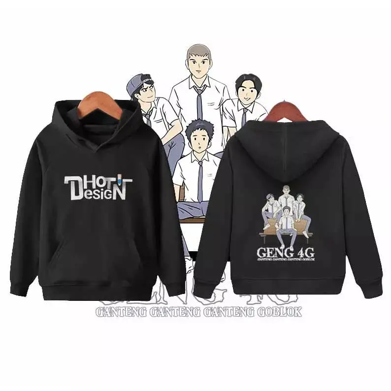 JAKET ANAK LAKI PEREMPUAN JAKET HOODIE ANAK DHOT DESIGN GENG 4G