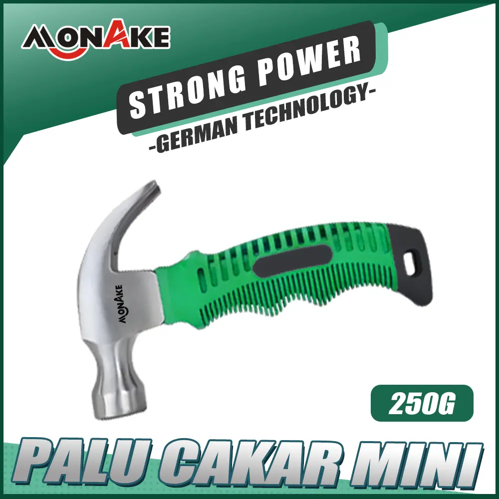 MONAKE Alat Jerman Palu Cakar Mini Palu Kambing Claw Hammer 8oz 16oz ...
