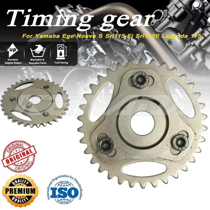 Gear Masa Lumba, KENADA, untuk EGO, Nouvo S, SRL115 FI, SRL115FI, LEGENDA 115, Bahan Suntikan Bahan Api, Gear Masa, Tukar 34T, Sesuai untuk Perlumbaan