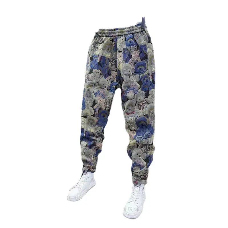 Quần dài jogger gấm gấu teddy Sport 1