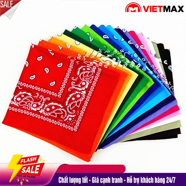 Khăn BANDANA Streetwear Siêu Nhiều Màu - Khăn Vuông Headband Họa Tiết 55x55 cm