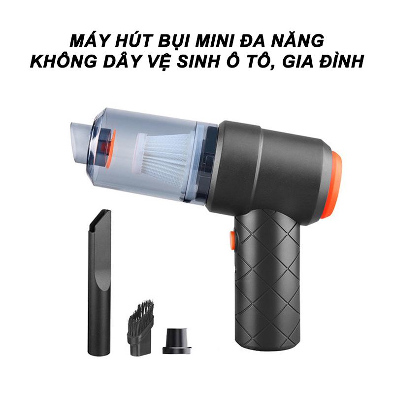 GIÁ TỐT Máy Hút Bụi Mini Cầm Tay Không Dây Lực Hút Bụi 6000MPA Làm Sạch Bàn Phím Nội Thất Ô Tô Nhà Cửa Nhỏ Gọn PIN Sạc Tiện Lợi Bảo Hành 12 Tháng