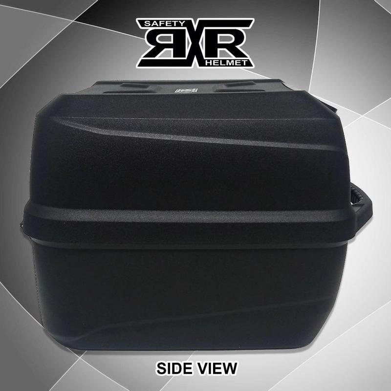 RXR 38 Liters Motorcycle Helmet Compartment Box Storage 44x40.8x30.5cm ...