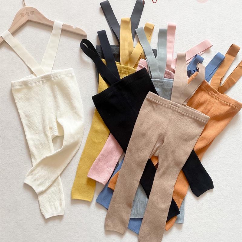 Quần tất yếm dệt kim phiên bản không bàn style Hàn Quốc cho bé (0-24m) QA105 Mimo Baby