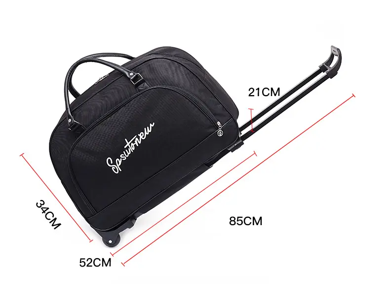 Vali du lịch 2 bánh gập gọn cỡ lớn siêu nhẹ phong cách Hàn Quốc cho nam và nữ, túi xách du lịch giá rẻ 4