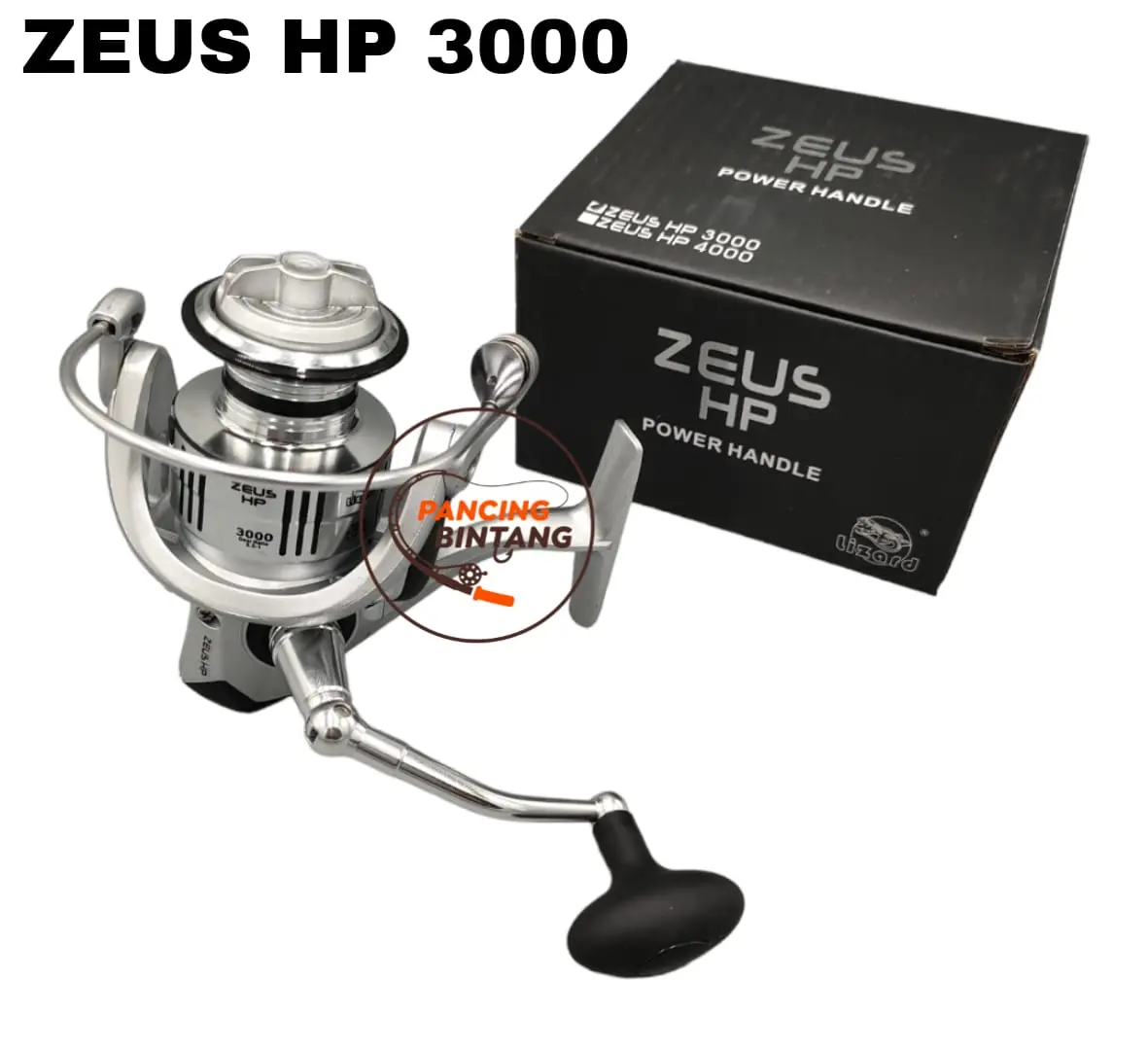 reel pancing reel lizard zeus hp reel power handle ukuran 1000-6000