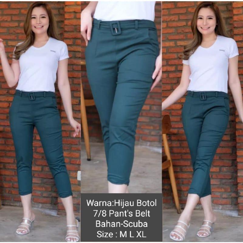 BAGGY PANTS 7/8 BELT TERBARU DAN TERMURAH Celana Kantong 3