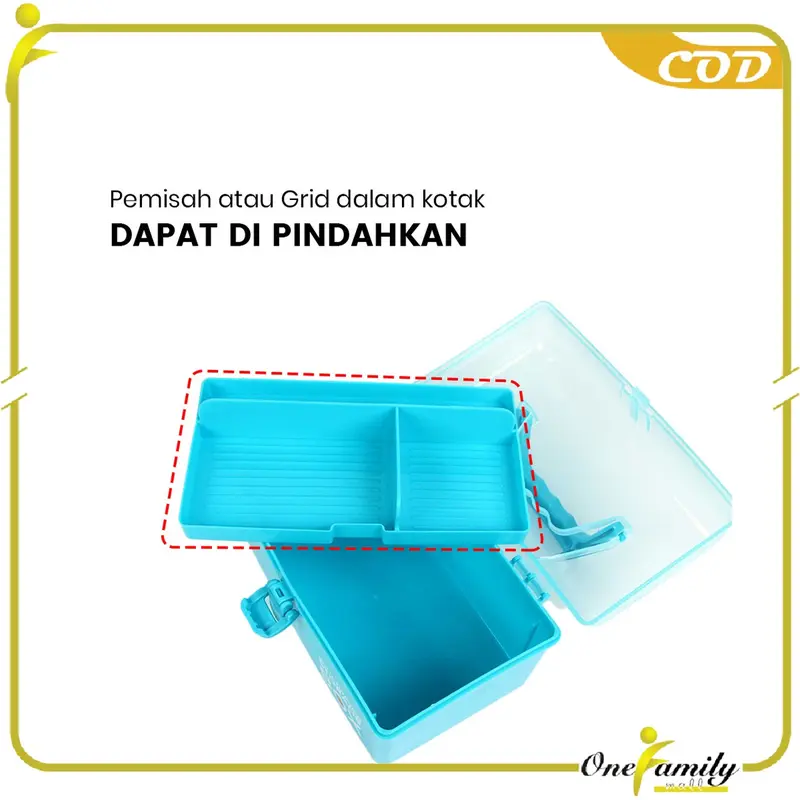 COD OFM C831 Kotak Mainan Perkakas Box Organizer Storage Penyimpanan Multifungsi Dengan Tutup 3