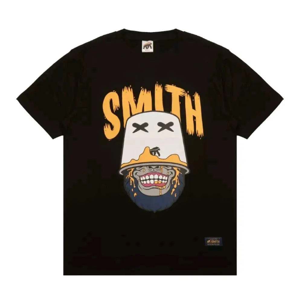 Smith T-shirt Kong Hitam Katun Distro Pria Kaos