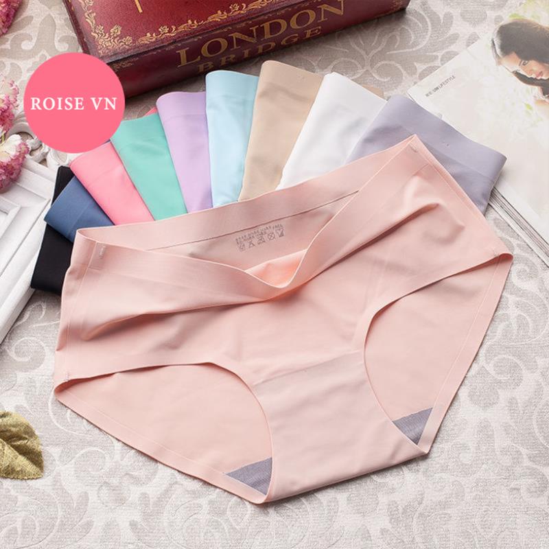 Set 10 (hoặc 5) quần lót nữ đúc su cotton không đường may women 810
