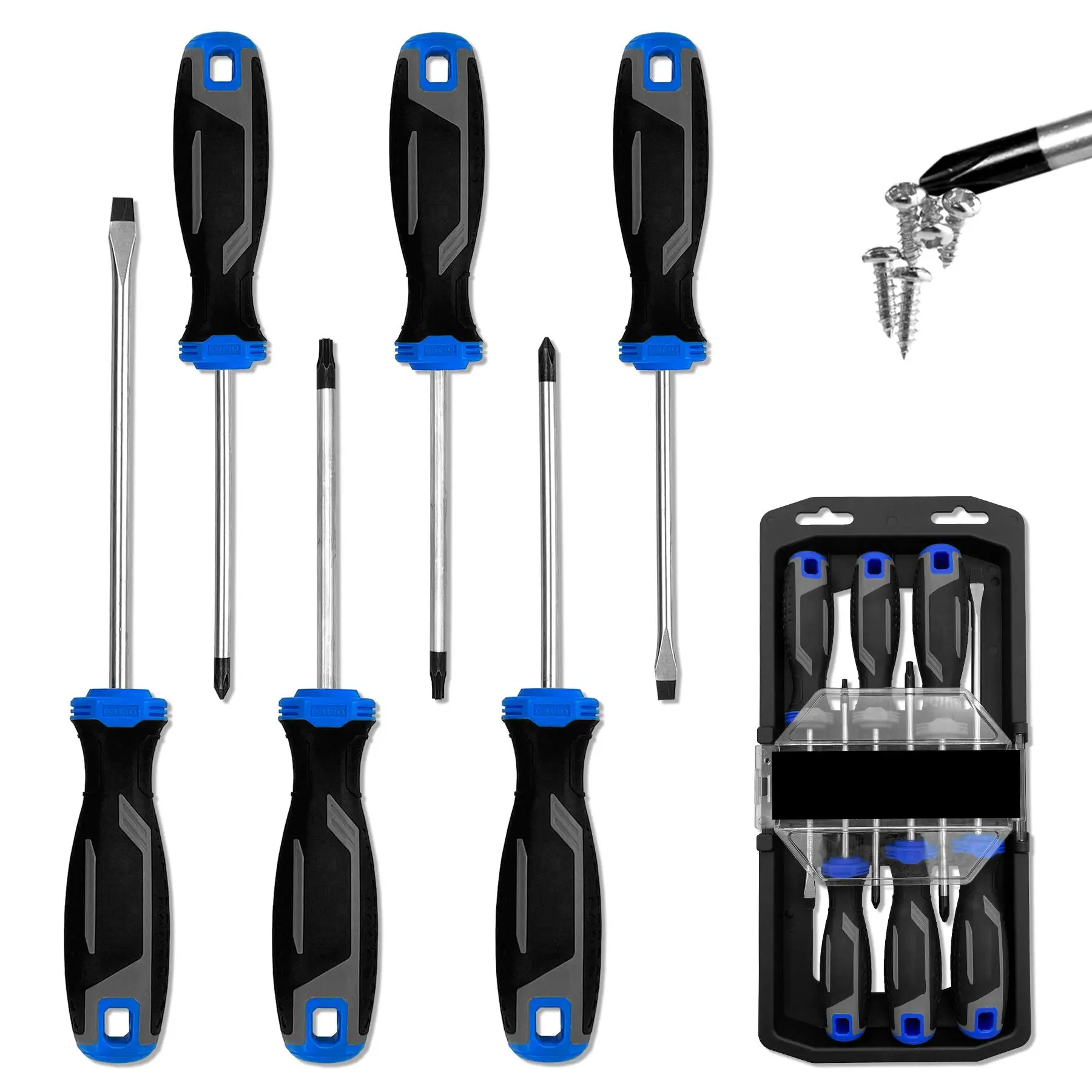 CR-V Magnetic Screwdriver Set, Multi-purpose Screwdriver Set, Screwdriver Tool Set for Home and Professional Use