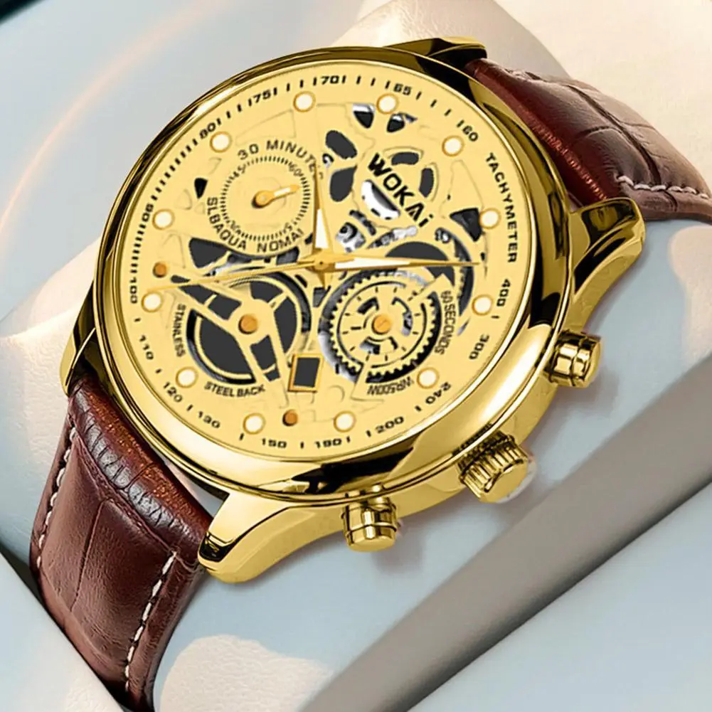 Đồng Hồ Đồng Hồ Đeo Tay Thường Ngày Dành Cho Nam Giới, Phong Trào Thạch Anh, Dây Da, Relogio Masculino, Thời Trang, Giá Cả Phải Chăng, Thích Hợp Cho Các Hoạt Động Ngoài Trời, Đồng Hồ Chất Lượng