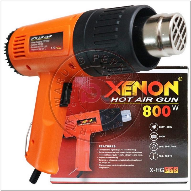 Product Introduction of [cuci gudang] Hot Air Gun XENON HG003 Heatgun Pemanas Sticker  dan Kaca Film Murah Berkualitas 0