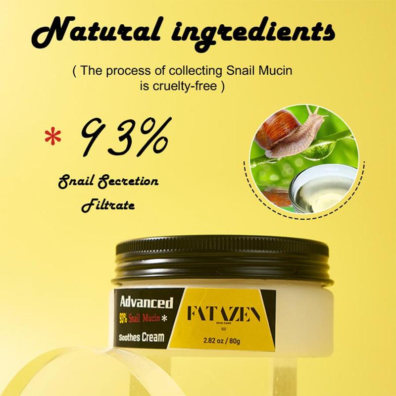 80g Comfort Vegan Snail Mucin Face Cream, 1 Box Even Skin Tone Face Moisturizer, Improving Face Skin Situations, Skin Care Facial Cream 4