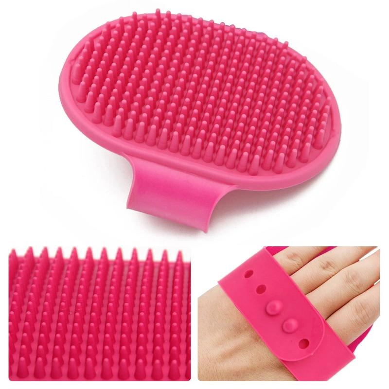 Product Introduction of Pet Silicone Bath Brush Hair Grooming Massage Tool Cat Dog Soft Bathroom Washing Gloves Pet Cleaning Comb Brush Tools 7