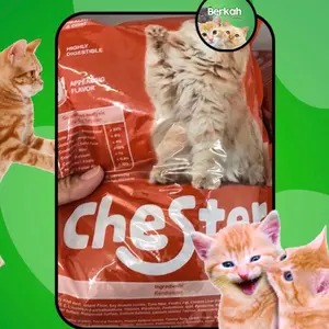 Chester 500gram dan 800gram makanan kucing kering