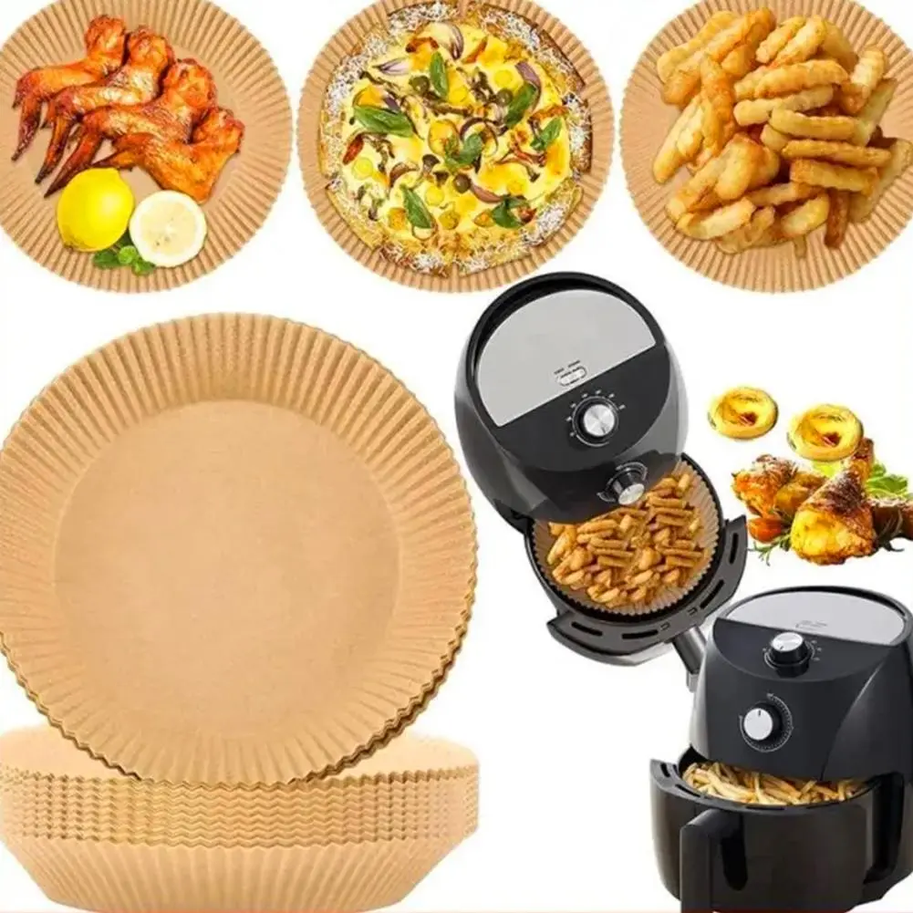 Air Fryer Special Paper Tray Air Fryer Disposable Paper Air-Fryer Kitchen Paper Paper Round B7C2