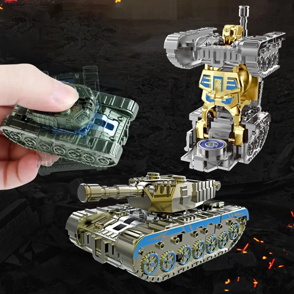 Creative Mech Fidget Spinner Simulated Tank Deformation Robot Adult Fidget Toys Plastic Hand Spinner Stress Relief Toy