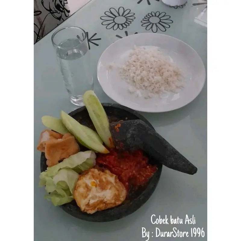 COBEK BATU 100 % ASLI BATU UK. 18 CM FREE ULEKAN 2