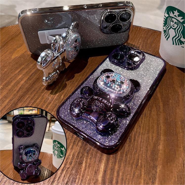 Product Introduction of Casing Samsung A13 A23 A32 A33 A52 A52S A53 A72 A73 4G 5G M32 5G phone case TPU 3D colorful bead bear stereo stand flexible silicone ultra-thin electroplated soft case 14