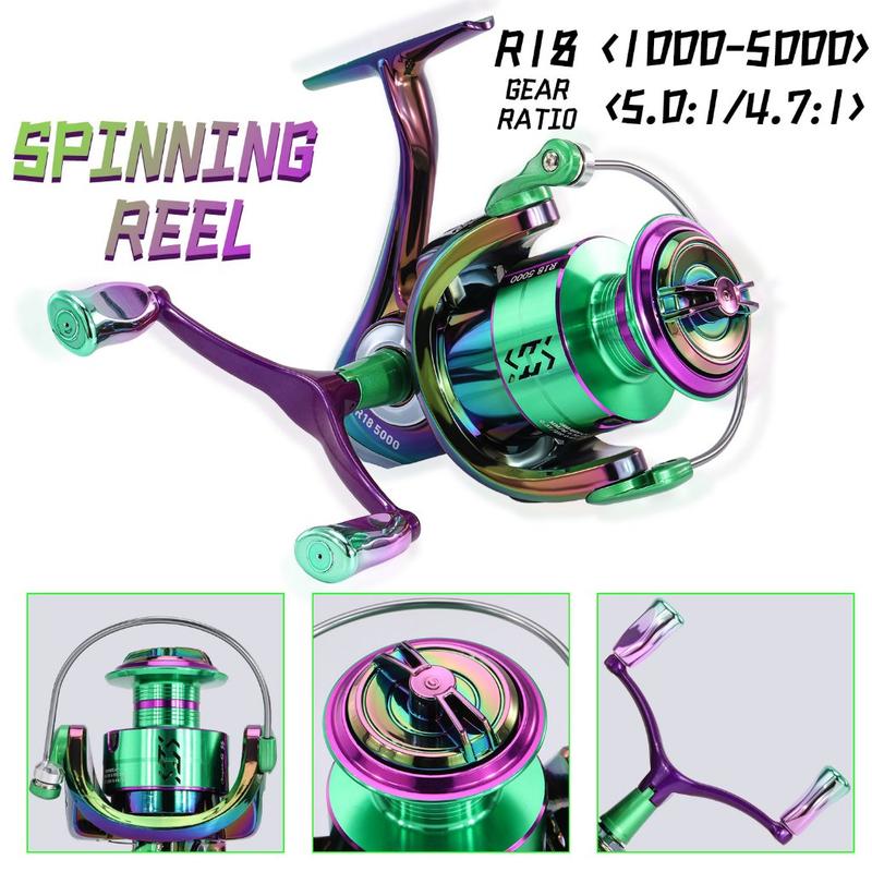 Sougayilang Reel Pancing Double Handle 1000-5000 Spinning Reel Metal Roda 2