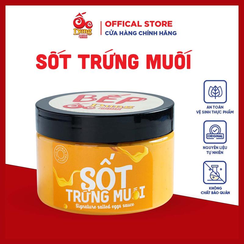 Sốt Trứng Muối Dung Mama 250g ngon chuẩn hàng quán thơm lừng béo ngậy khi nấu các món ốc hải sản chấm bánh mì