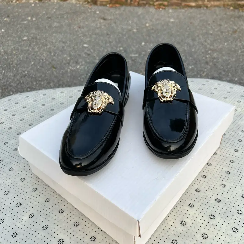Giày da bóng sang xịn mịn số lượng có hạn giày Nam Shoes Jean Loafer 4