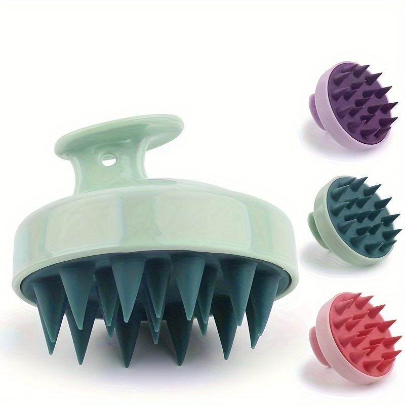 Bàn Chải Massage Da Đầu Bằng Silicon Mềm, Lược Gội Đầu Tẩy Tế Bào Chết Nhẹ Nhàng Để Chăm Sóc Tóc Và Da Đầu, Không Chạy Bằng Pin, Có 3 Màu Có Sẵn 0