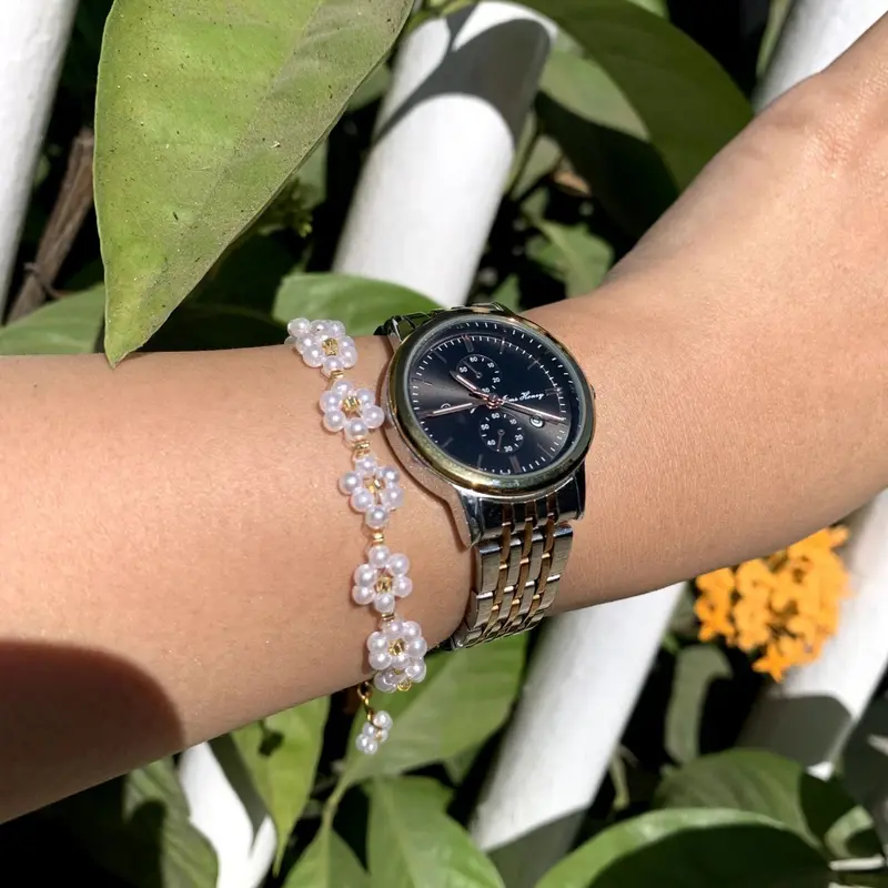 daisy bracelet | gelang manik daisy 1