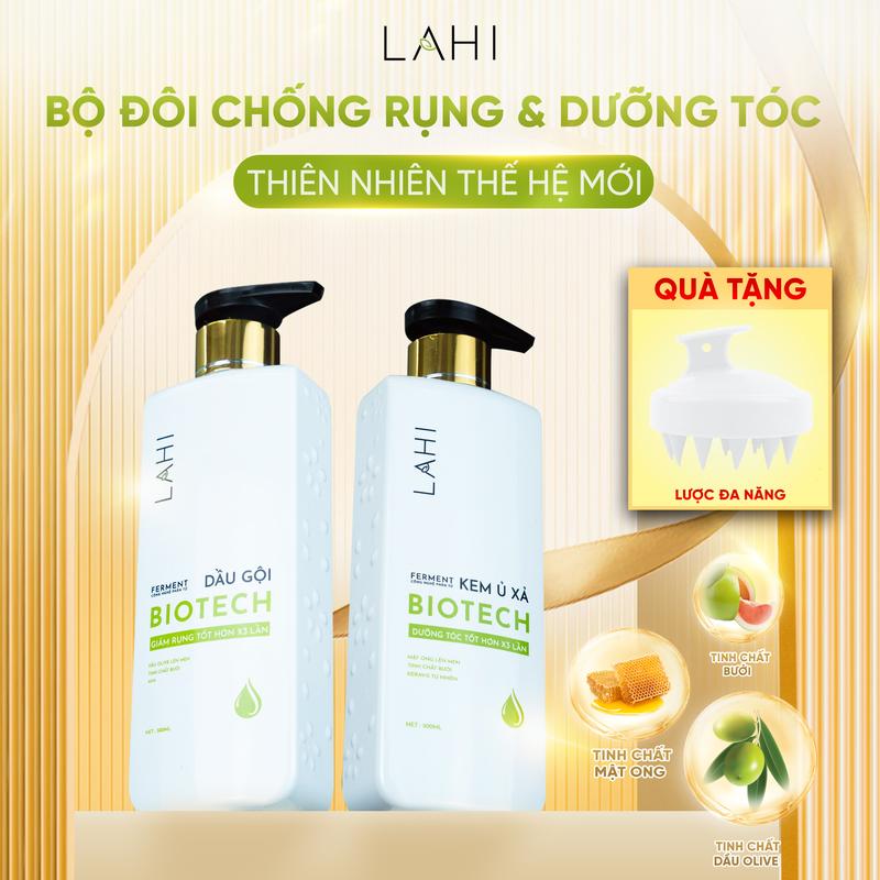 Combo DẦU GỘI - KEM Ủ XẢ MẬT ONG & DẦU OLIVE LAHI . CHỐNG RỤNG & DƯỠNG TÓC SUÔN MƯỢT CHẮC KHỎE.Lành tính và hiệu quả - Tặng lược đa năng daug oil Nữ Women